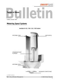 Bulletin Technical News Metering Spout Systems - Emhart Glass