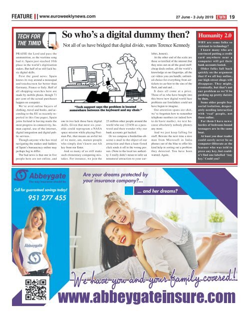 Euro Weekly News - Axarquia 18 - 24 July 2019 Issue 1776