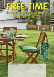 VOLANTINO FREE TIME ARREDO GIARDINO COLLEZIONE 2019