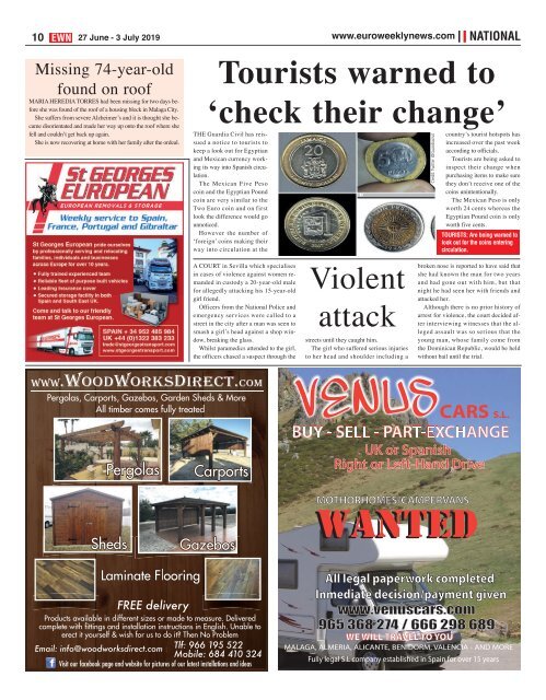 Euro Weekly News - Costa de Almeria 18 - 24 July 2019 Issue 1776