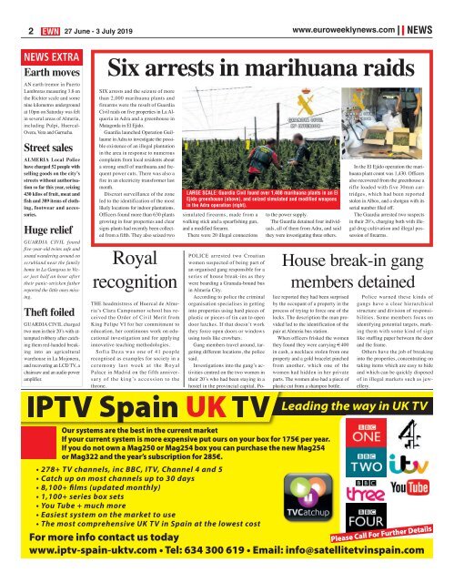 Euro Weekly News - Costa de Almeria 18 - 24 July 2019 Issue 1776