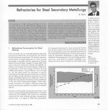 Refractories for Steel Secondary Metallurgy - Almatis