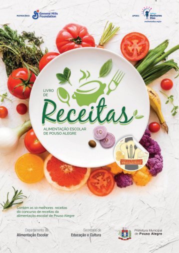 Livro Receitas Alimentação Escolar Pouso Alegre