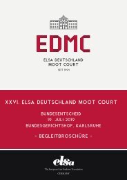 ELSA Deutschland Moot Court_ Broschüre 2019