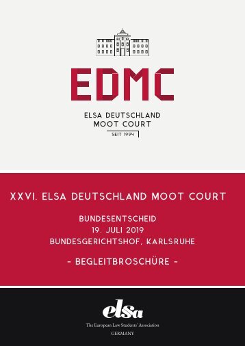 ELSA Deutschland Moot Court_ Broschüre 2019