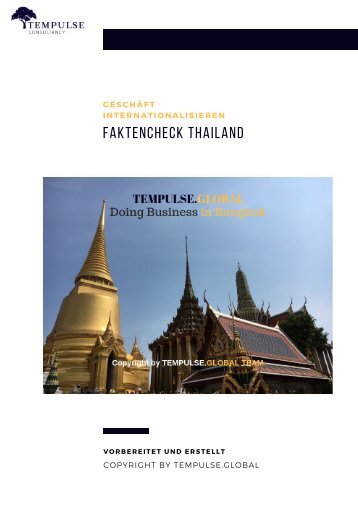 TEMPULSE.GLOBAL NEW WORK MAGAZIN: Thailand und Bangkok