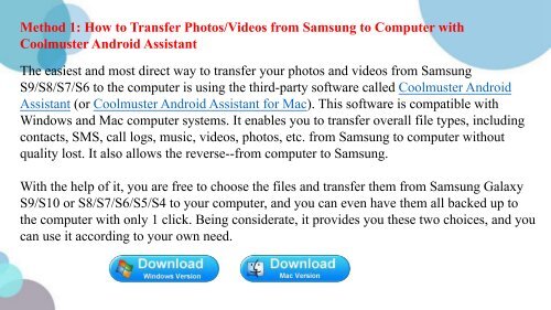 How to Transfer PhotosVideos from Samsung to PC