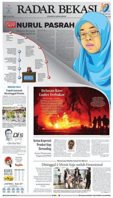 E Paper Radar Bekasi Edisi 19 Juli 2019