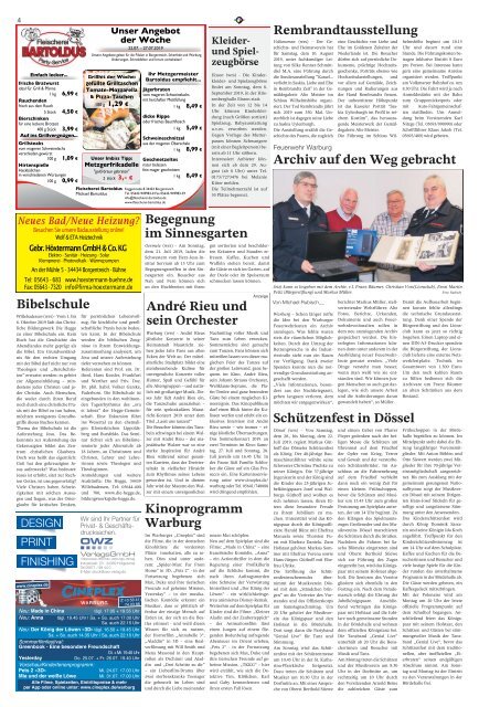 Warburg zum Sonntag 2019 KW 29