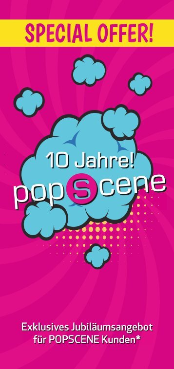 10 Jahre POPSCENE Specialangebote