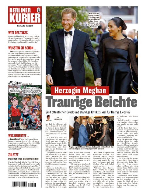 Berliner Kurier 19.07.2019