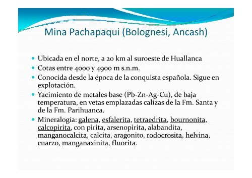 MINAS Y MINERALES DE PERÚ