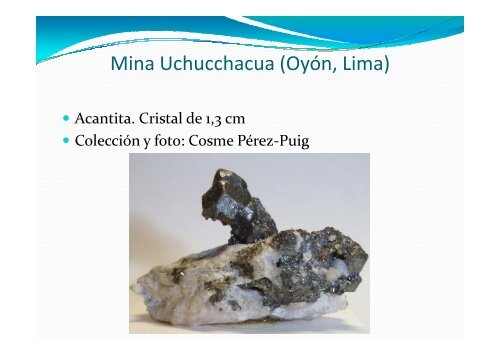 MINAS Y MINERALES DE PERÚ