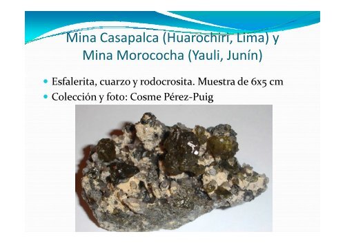 MINAS Y MINERALES DE PERÚ