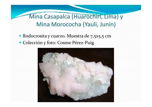 MINAS Y MINERALES DE PERÚ