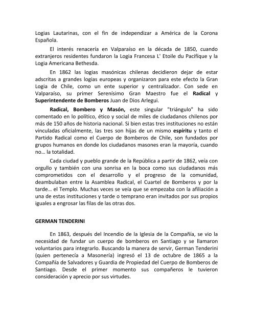 Homenaje a Bomberos de la Logia Masónica de Temuco
