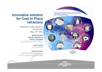Innovative solution for Cast In Place refractory - Glassman Events