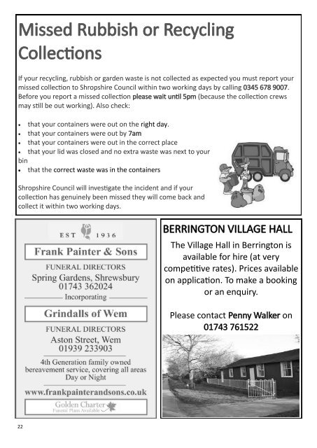 Berrington Village Pump Edition 143 Aug - Sep 2019