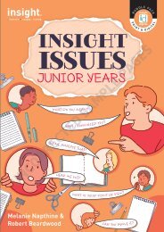 Insight Issues Junior Years - SAMPLE PAGES