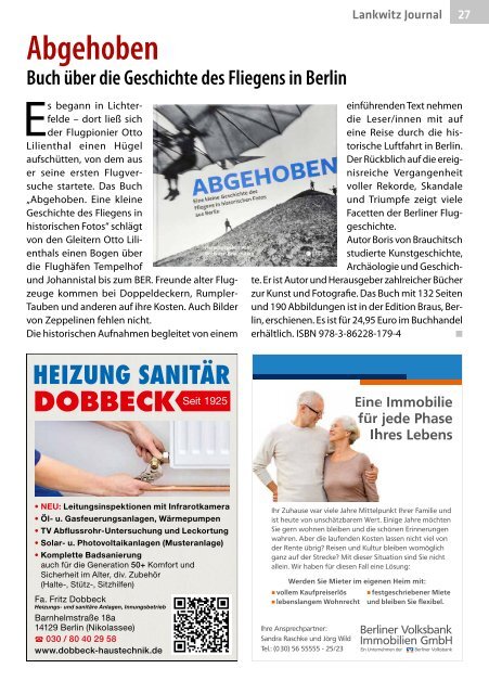 Lankwitz Journal August/September 2019