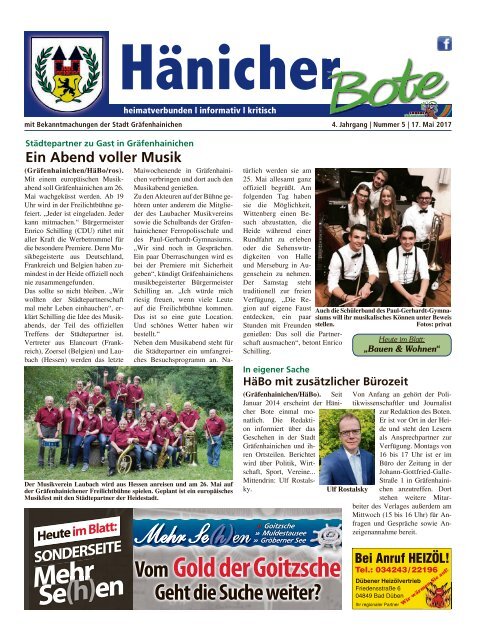 Hänicher Bote | Mai-Ausgabe 2017