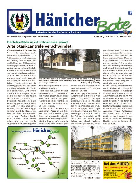 Hänicher Bote | Februar-Ausgabe 2017