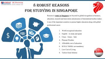 Top 8 Reasons to Study in Singapore for International Students