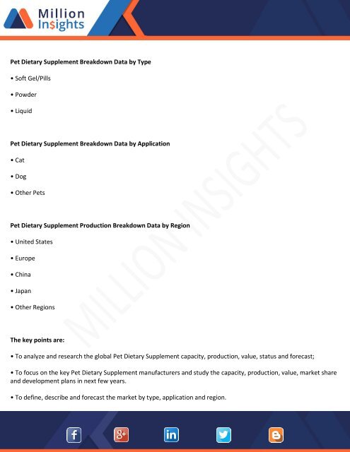 Pet Dietary Supplement Market Forecast 2018 to 2025