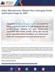 Solar Microinverter Market Trend and Future Scope by 2025
