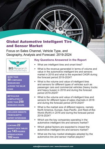 Automotive Intelligent Tire and Sensor Market