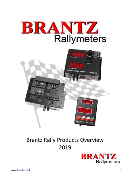 Brantz Rally Product Overview - 2019