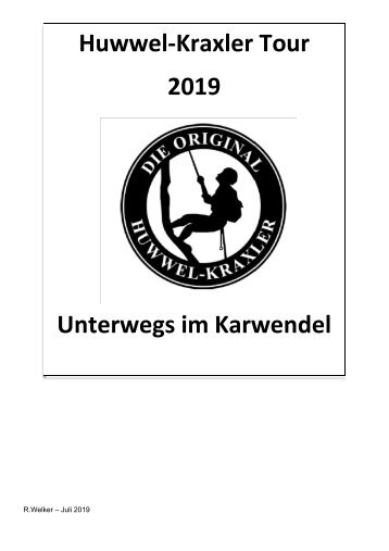 Huwwel-Kraxler Tour 2019