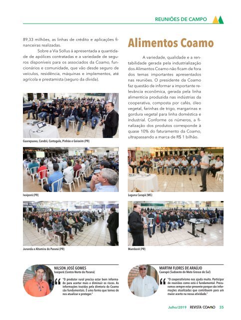 Revista Coamo Edição de Julho de 2019