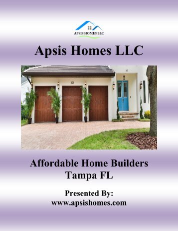Affordable Home Builders Tampa Fl