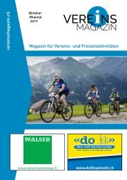 Vereinsmagazin Buendner Rheintal Ausgabe 3 - Onlinemagazin