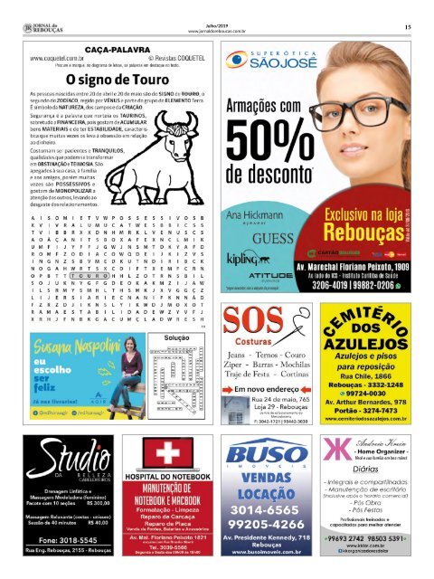 Jornal do Rebouças - Edição 54 - Julho/2019