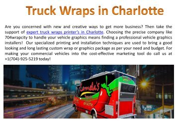 Truck Wraps in Charlotte