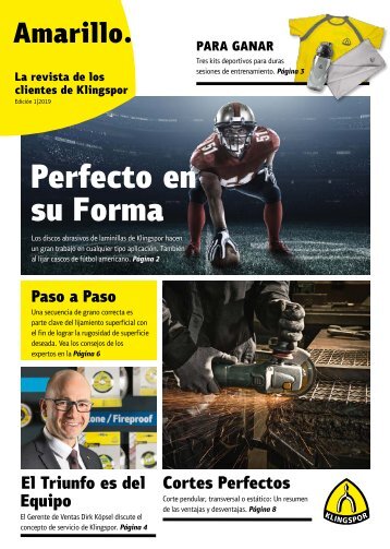 Amarillo. La revista de los clientes de Klingspor Edición 1|2019 