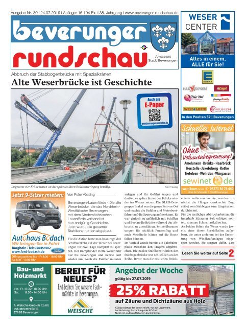 Beverunger Rundschau 2019 Kw 30