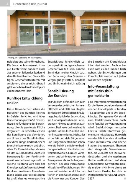 Lichterfelde Ost Journal August/September 2019