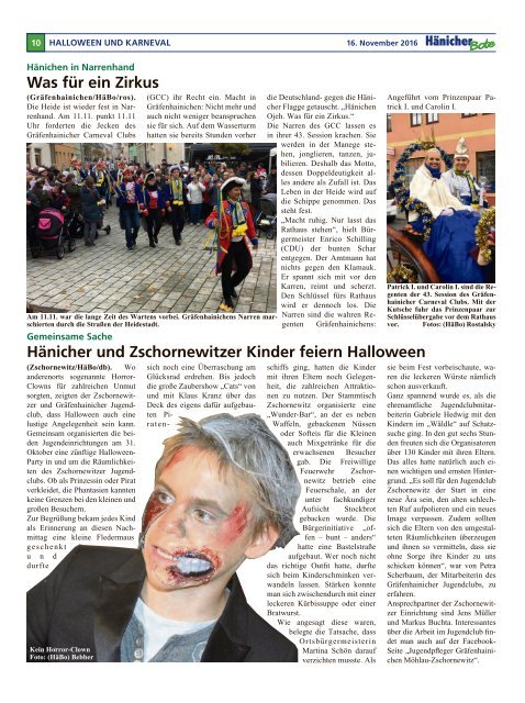 Hänicher Bote | November-Ausgabe 2016