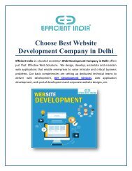 Choose Best Website Development Company in Delhi
