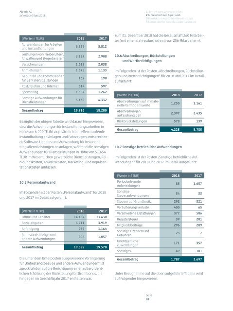 Jahresabschluss und konsolidierter Abschluss Alperia 2018