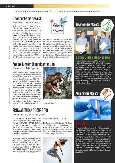 TRENDYone | Das Magazin - Ulm - August 2019