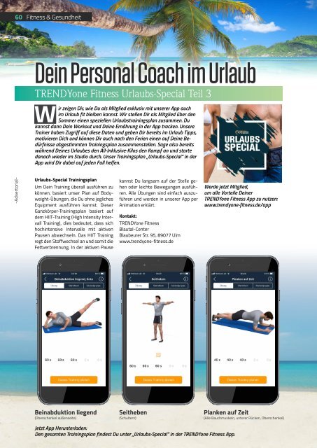 TRENDYone | Das Magazin - Ulm - August 2019