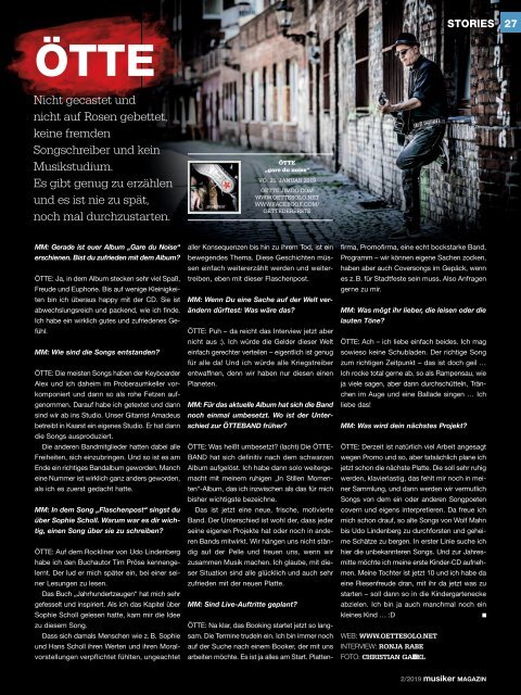 Musiker Magazin 2/2019