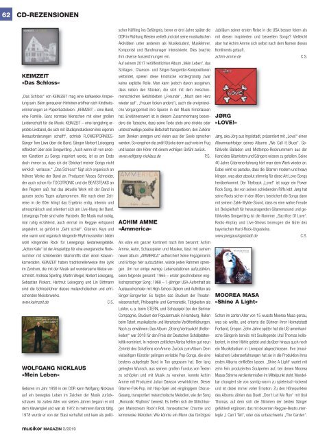 Musiker Magazin 2/2019