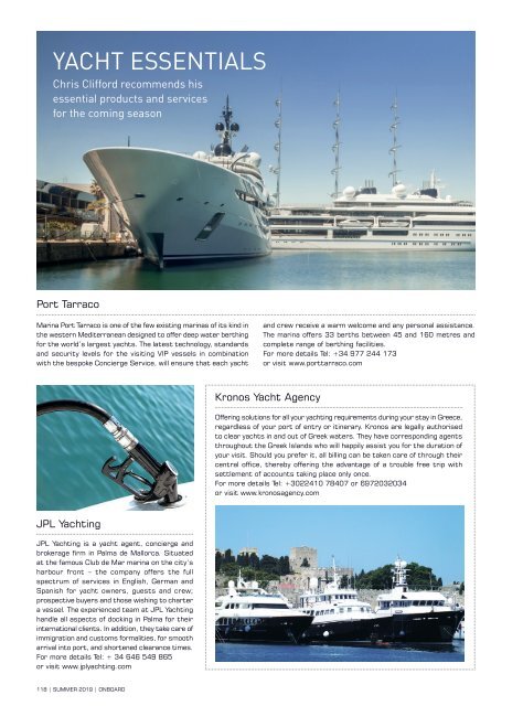 ONBOARD Magazine summer 2019