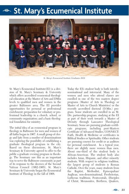 St Marys Seminary Baltimore, MD SOT catalog 2019