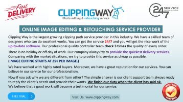 Clipping Path Service Provider Quality Photo Retouching Service